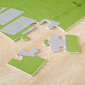 Retro Palm Springs House Puzzle Legpuzzel (Zijkant)