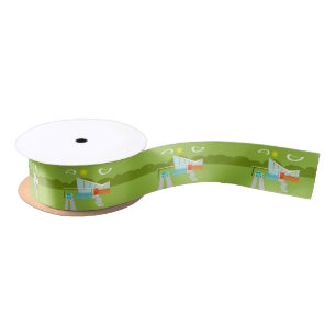 Retro Palm Springs House Satin Ribbon Lint