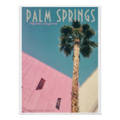 Retro Palm Springs-reisposter Perfect Poster (Voorkant)