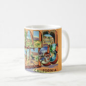 Retro Palm Springs Salutation Mug (Devant droit)