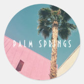 Retro Palm Springs Stickers (Voorkant)