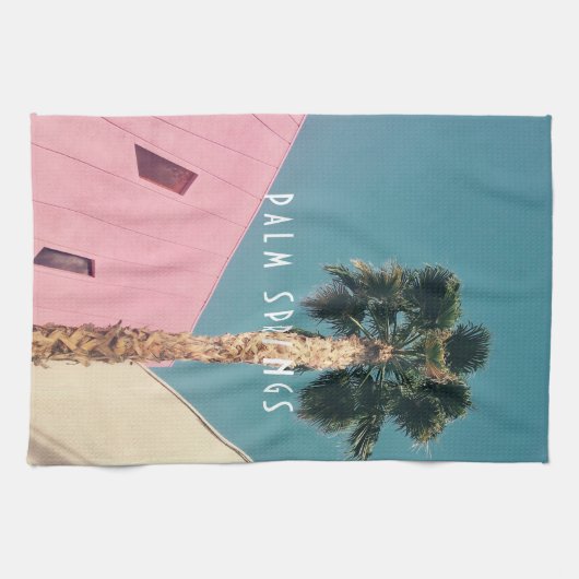 Retro Palm Springs Style Kitchen Towel Theedoek (Horizontaal)