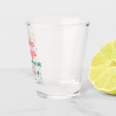 Retro Palm Springs vrijgezellenfeest Shot Glas (Rechts)