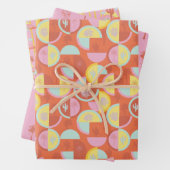 Retro Palm Springs Wrapping Paper Set 1 (In situ)