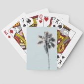 Retro Palm Tree tropische roze punt  Pokerkaarten (Achterkant)