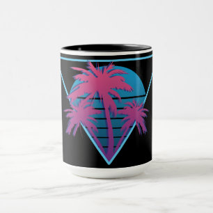 Retro Palm Trees Logo Mok