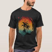 RETRO PALM TREES T-Shirt (Voorkant)