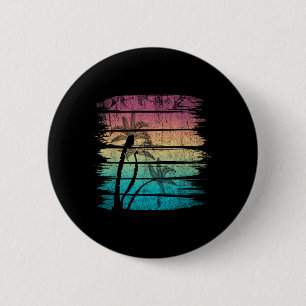 Retro Palmbomen Tropische Zomer Vakantie Tropisch Ronde Button 5,7 Cm