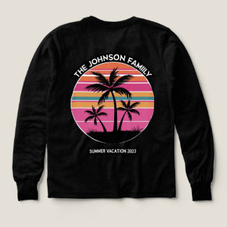 Retro Palmboom Zonsondergang - Gezinsvakantie 2023