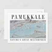 Retro Pamukkale Briefkaart (Voorkant / Achterkant)