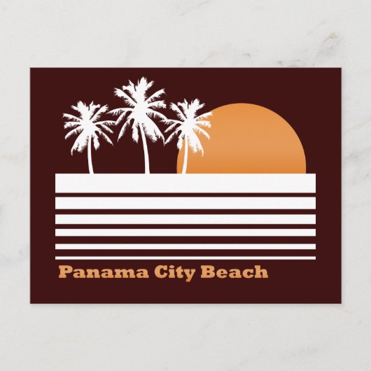 Retro Panama City Beach Briefkaart (Voorkant)