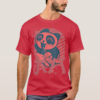 Retro Panda Boba Japanese Graphic T-shirt