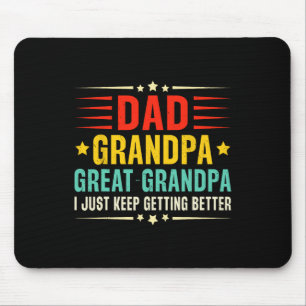 Retro Pap Opa Grote Opa Cool Vader Muismat