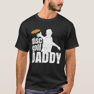 Retro papa Disc Golf voor hem Frisbee voor T-shirt