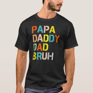 Retro Papa papa Papa Vaderdag T-shirt