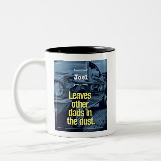 Retro Papa Voiture Mug (Gauche)