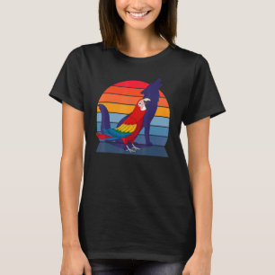 Retro papegaai I Huilende wolf I Schreeuwende scha T-shirt