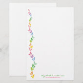 Rétro papeterie de équilibrage de carte de note de (Devant / Derrière)