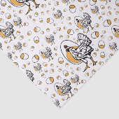 Rétro papier de soie de soie de poulets (Détail)