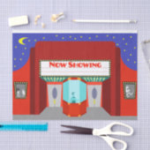 Rétro papier de soie de soie de salle de cinéma (Artisanat)