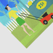 Rétro papier de soie de soie du stand de limonade (Détail)