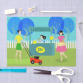 Rétro papier de soie de soie du stand de limonade (Artisanat)