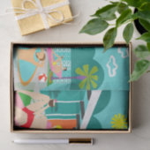 Rétro papier de soie de soie gai de réception au (Cadeau)