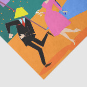 Rétro papier de soie de soie urbain de partie de (Détail)