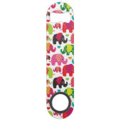 rétro papier peint de motif d'enfants d'éléphant (Dos)