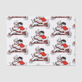 RETRO Papieren zakdoekje van de Valentijnsdag Tissuepapier