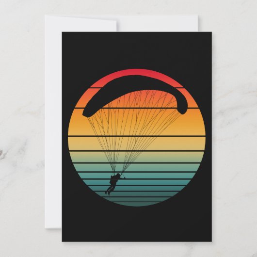 retro parachute kaart (Voorkant)