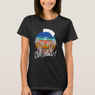 Retro Paraglider Vliegt over de Bergen Geboren om T-shirt