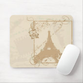 Retro Paris Mousepad Muismat (Met muis)