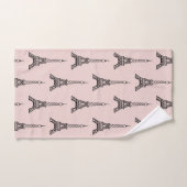 Retro Paris Tour Eiffel Serviettes de bain Set Cad (Serviette à main)