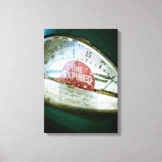 Retro Parking Meter 02 Stretched Canvas Afdrukken