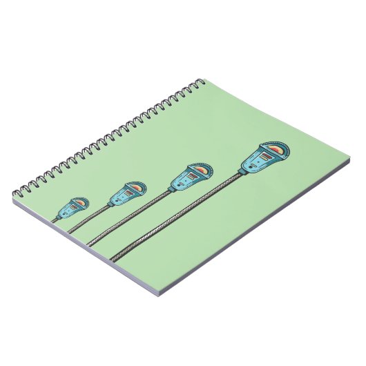 Retro parking meter notitieboek (Linkerzijde)