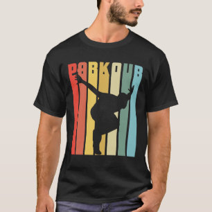 Retro Parkour Gift City Free Runner Jump T-shirt
