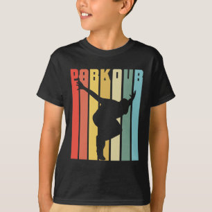 Retro Parkour Gift City Free Runner Jump T-shirt
