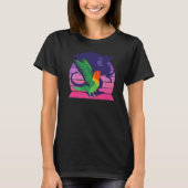 Retro Parrot I Winged Dragon I Screaming Fischer's T-shirt (Voorkant)