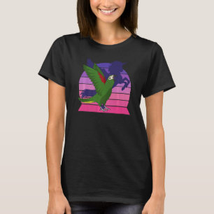 Retro Parrot I Winged Unicorn I Hahn's Macaw 1 T-shirt