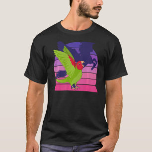 Retro Parrot I Wingel Unicorn I Screaming Red mask T-shirt