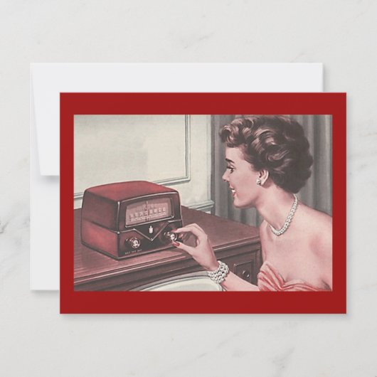 Retro Party Retourner le temps et invitation à la (Devant)