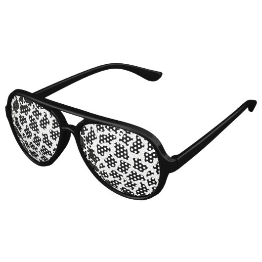 Retro Party Shades Koe zonnebril (Gekanteld)