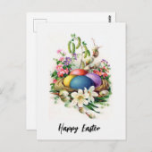 Retro Pasen Briefkaart (Voorkant / Achterkant)