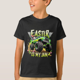Retro Pasen Is Mijn Jam Monstertruck Offroad Plezi T-shirt