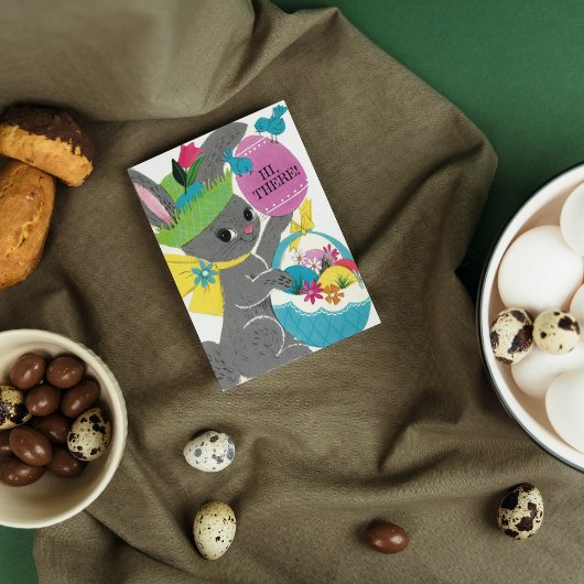 Retro Pasen voegt sentiment toe Feestdagen Kaart