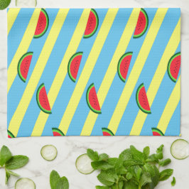 Retro Pastèche Blauw Theedoek