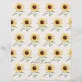 Retro Pastel Color Daisy Menu Mariage (Dos)