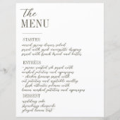 Retro Pastel Color Daisy Menu Mariage (Devant)