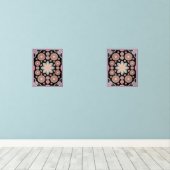 Retro Pastel Floral Mandala Symmetry (Parquet)